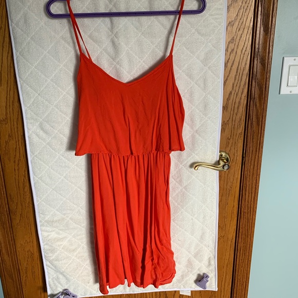 Red Two-Layered Dress, size 8 - Picture 1 of 5